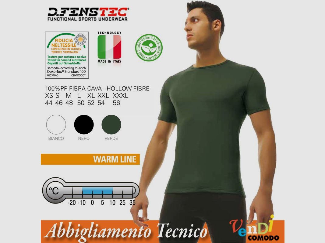 MAGLIA M/M D.FENSTEC Ande0001 Hochleistungs-Technikunterwäsche