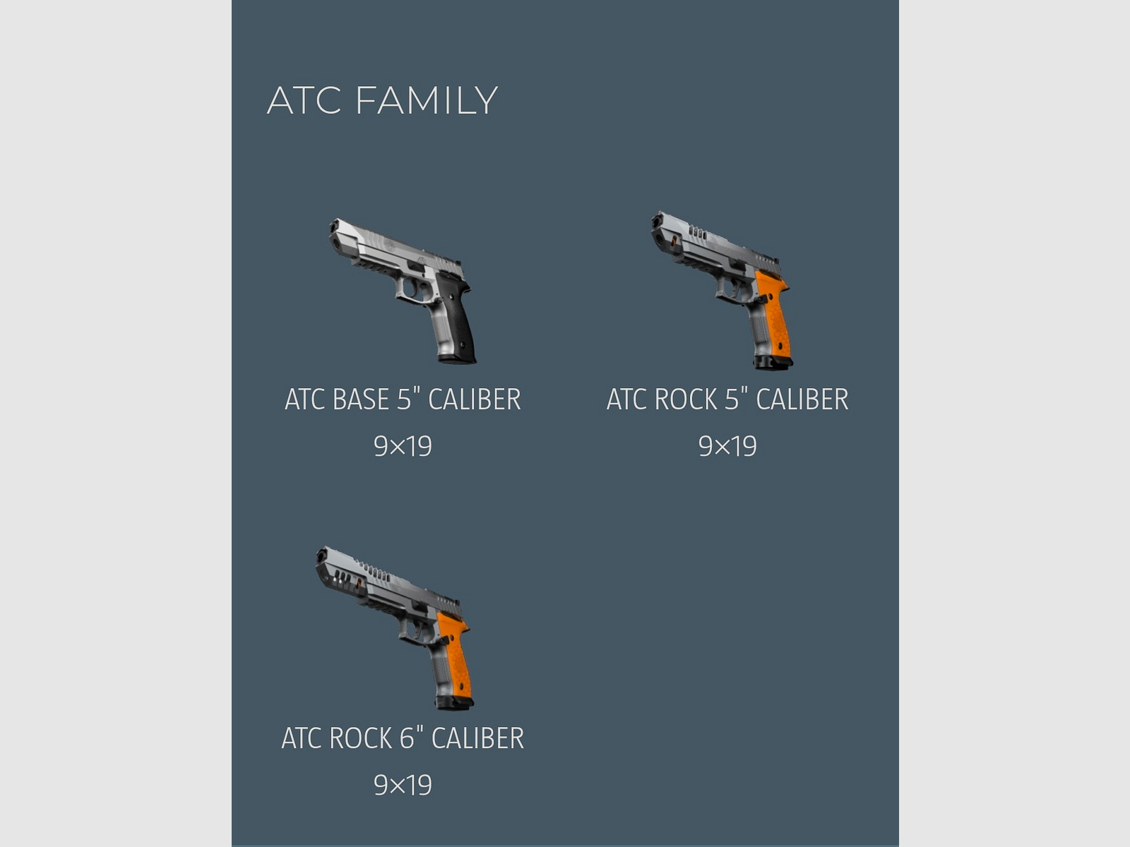 STEYR ARMS ATC PISTOL Grip panels Size L S