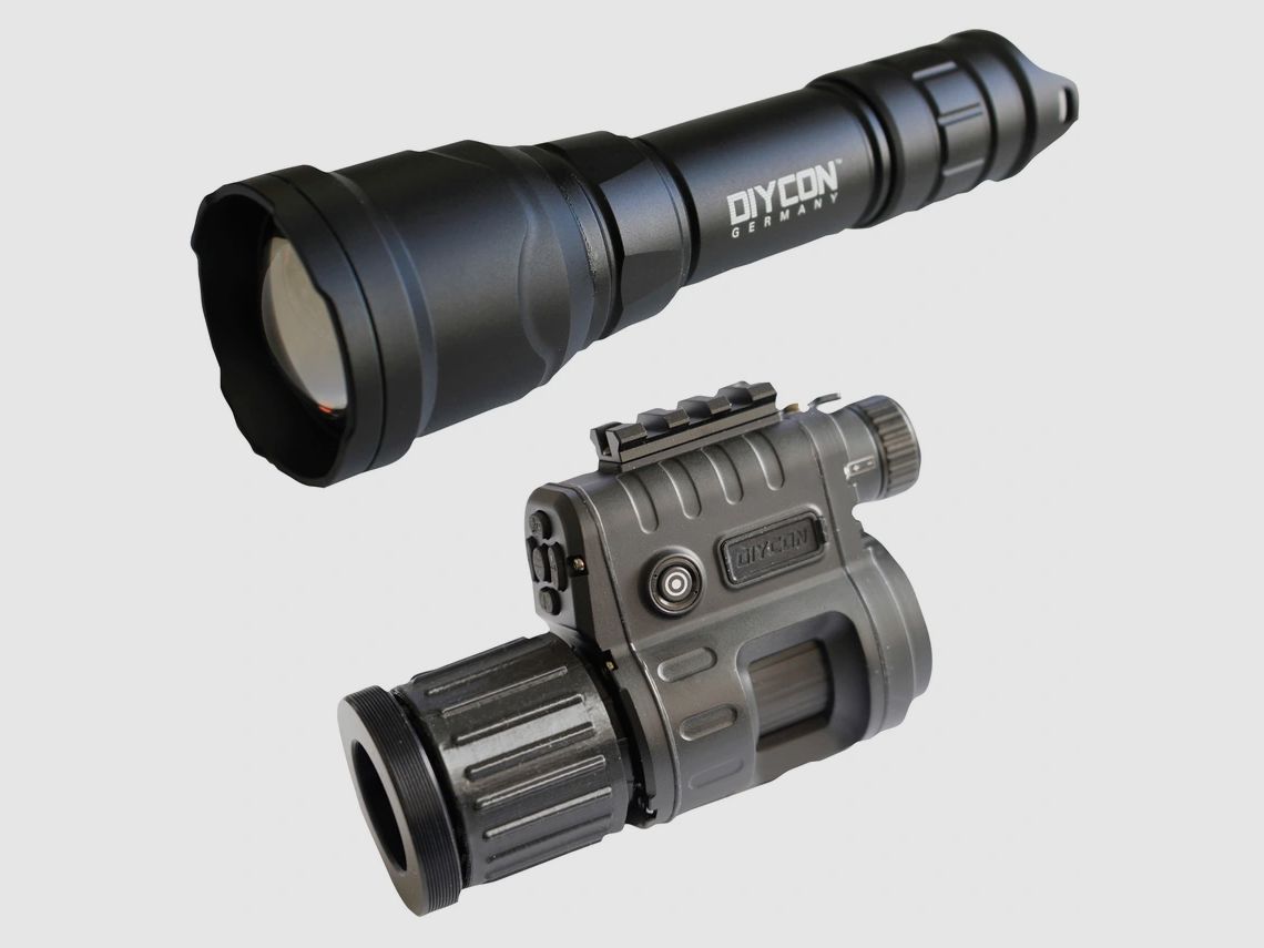 Appareil de vision nocturne à double usage DNVC-3 Black Mamba avec éclairage IR LED Diycon