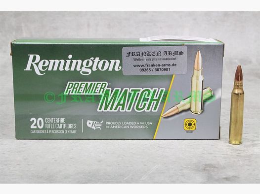 Remington Premier Match Matchking BTHP .223 Rem. 52gr 3,36g 20 Stück Staffelpreise
