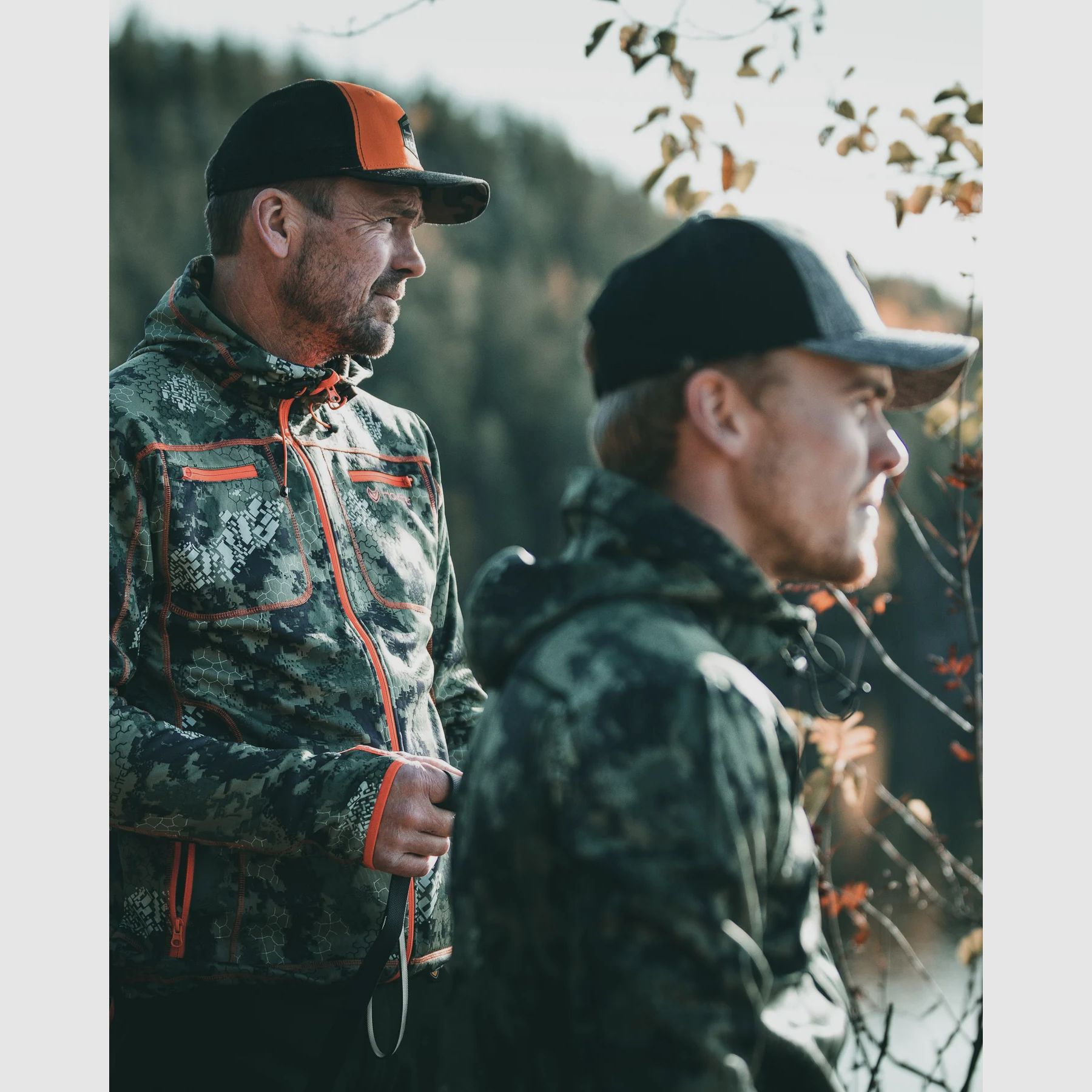 Thon Hoidie 3D Fade Camo Grün/Orange Softshell, Bild 4 von 5