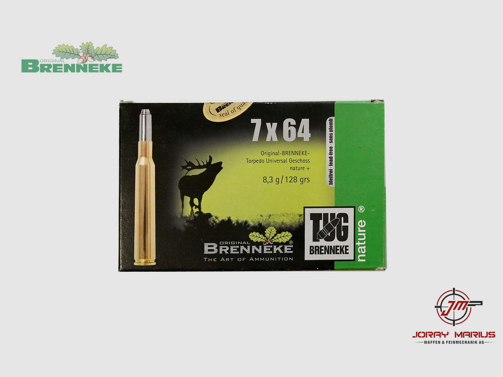 7×64 Brenneke 8.3g 128gr TUG Bleifrei