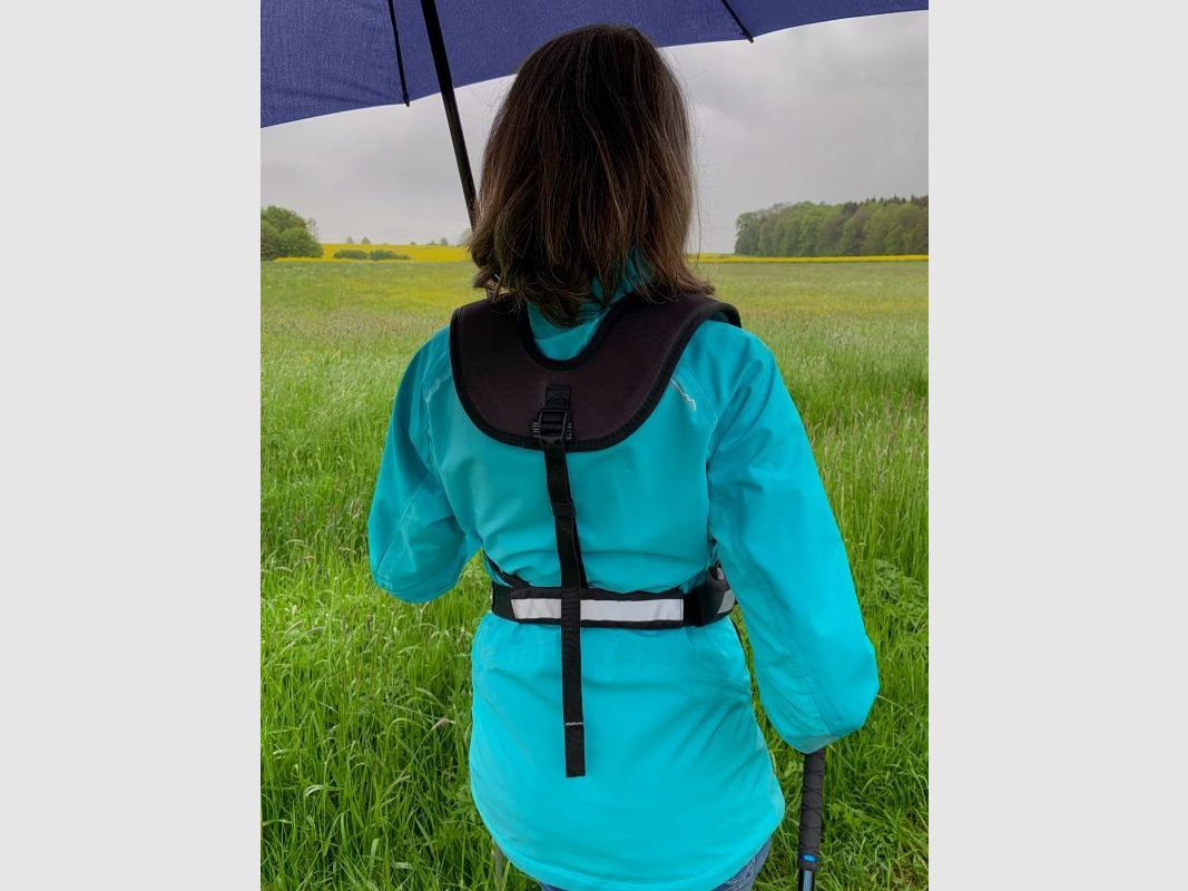 EuroSCHIRM Swing Handsfree Tragesystem für freihändige Regenschirme Schwarz, Bild 9 von 10