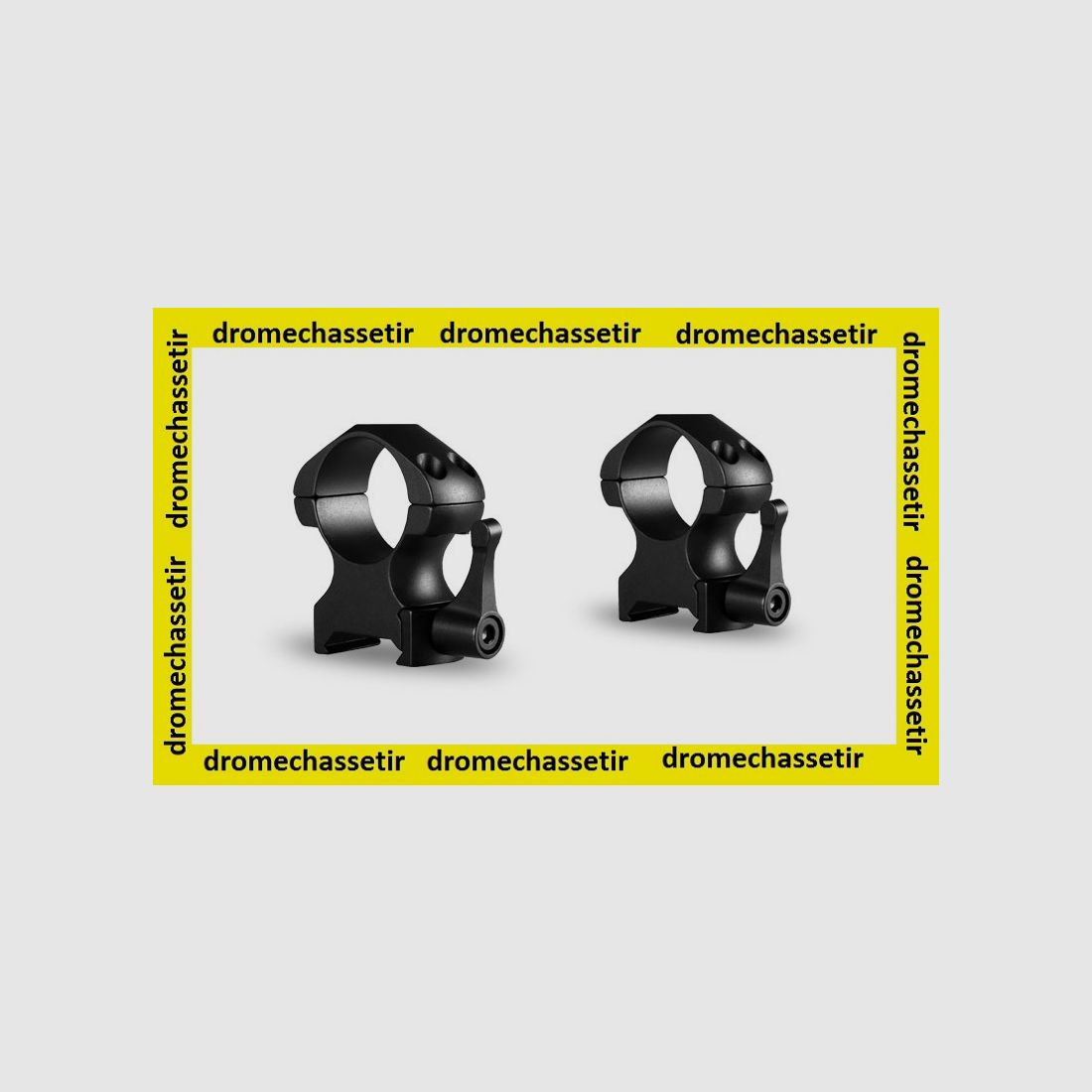 lot de 2 anneaux Hawke quick detach, Haut , diametre 25,4mm , acier