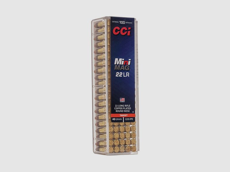 CCI Mini-Mag .22 LR 40GR CPRN 100 cartucce