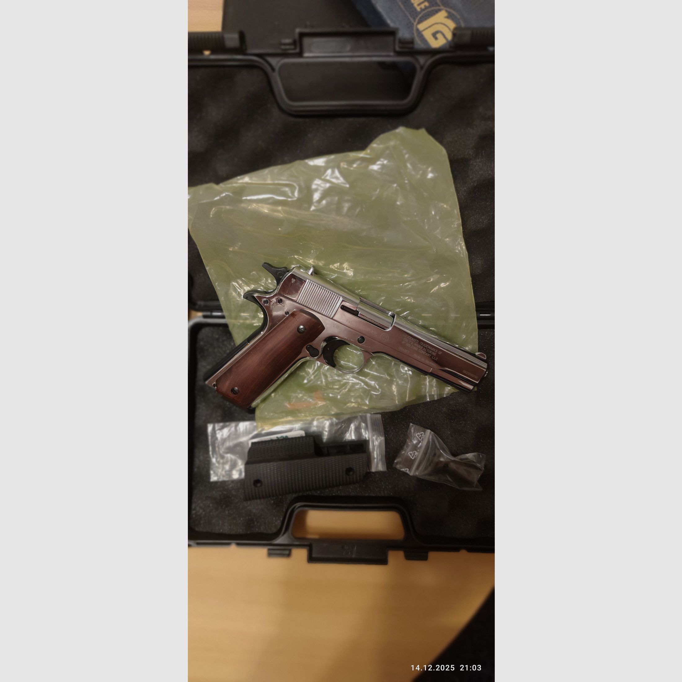 Colt Gouvernement chrom NEU 9 mm