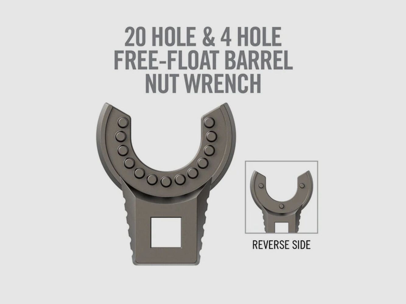 Real Avid Master-Fit Wrench Head Free-Float Barrel Nut Wrench