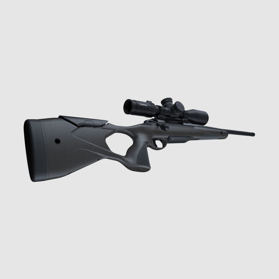 SAKO S20 HUNTER, .300 Win.Mag., schwarz, Lauflänge 24,3" 20mm, Direktabzug, 3 Schuss, ohne Visierung, schwarzer Synthetikschaft mit verstellbarer Backe, MG 5/8"-24, Bild 2 von 2