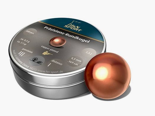 BB H&N ROUND COPPER PLATED 4,35/500