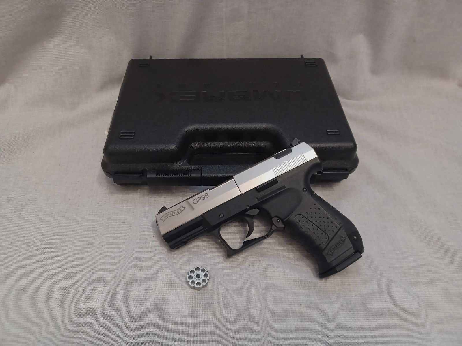 Walther CP99 bicolor / 4,5 mm Diabolo / CO2 / Pistole / OVP (60)