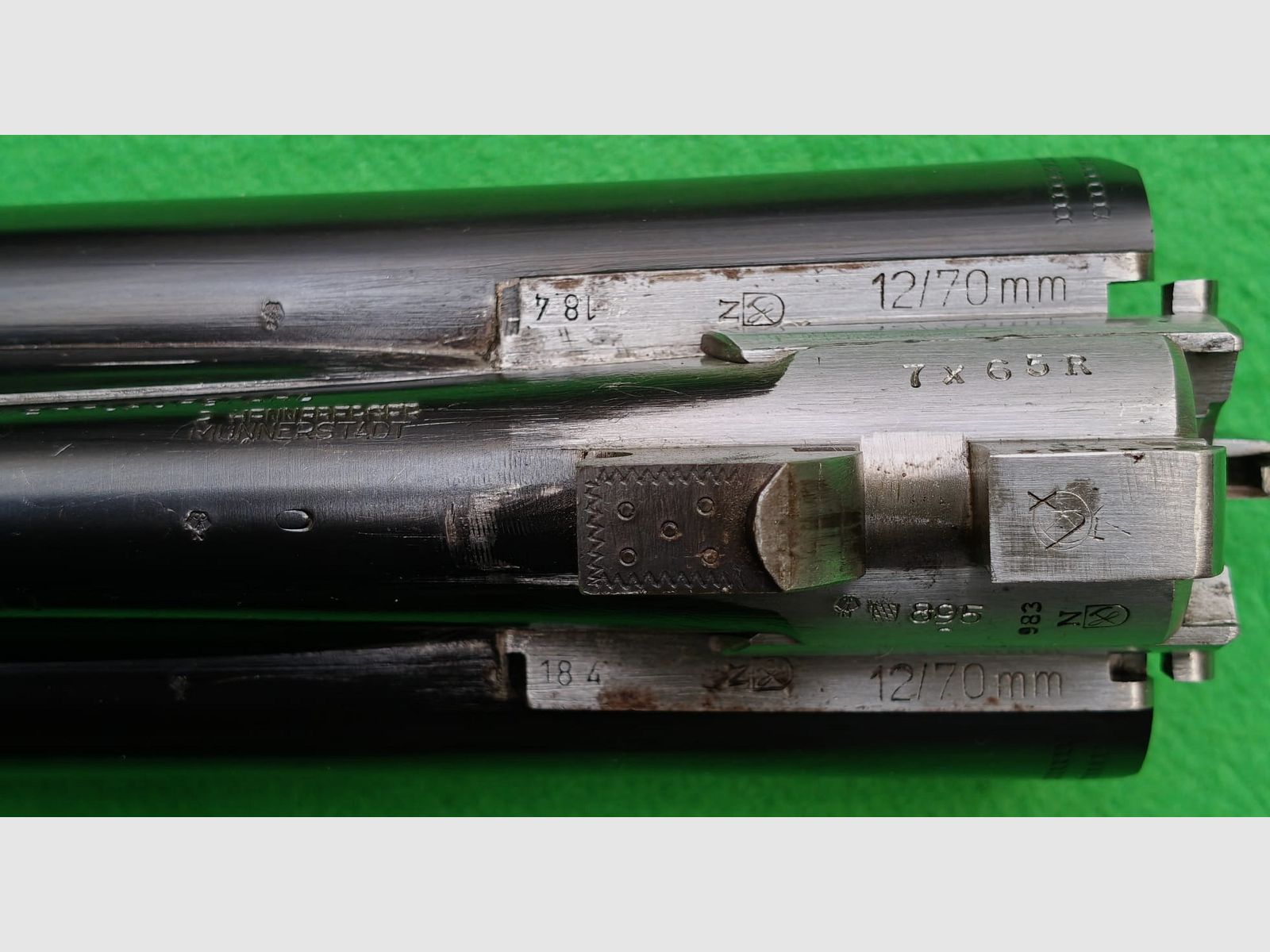 Simson Suhl drilling with insert barrel / Schmidt & bands on swivel mount
