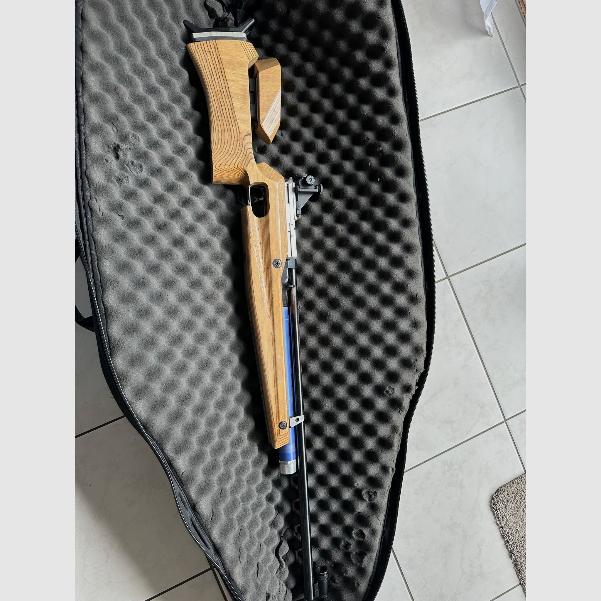 Feinwerkbau P70 Links match rifle precharged air rifle wooden stock