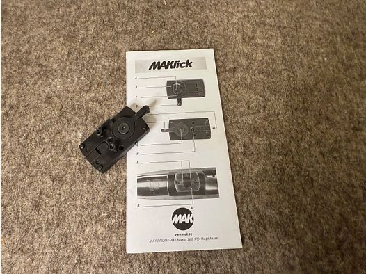 MAKlick swivel mounting for front panels