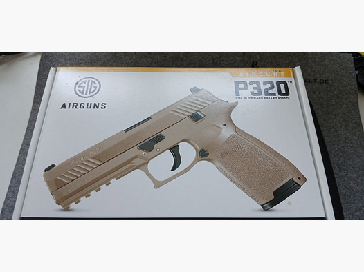 Sig Sauer P320 Co2 Diabolo Luftpistole mit O-Box und Koffer