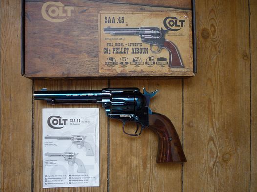 Colt Single Action Army .45 cal.4.5 Diabalo m.Zubehör