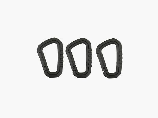 1x moschettone in nylon (nero)