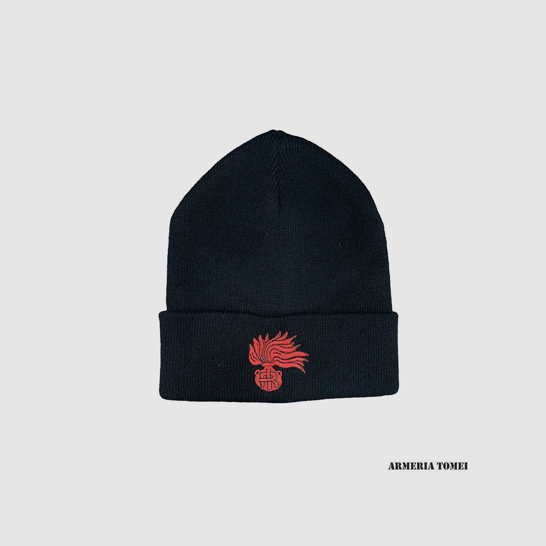 WOLLE HUT CARABINIERI (SCHWARZ ROTES LOGO)