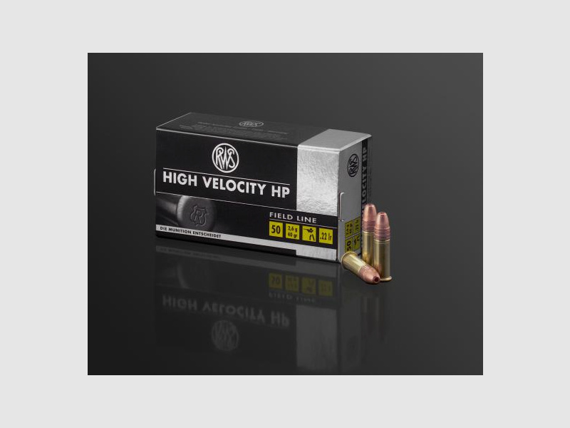 RWS High Velocity HP .22lfb Kleinkalibermunition