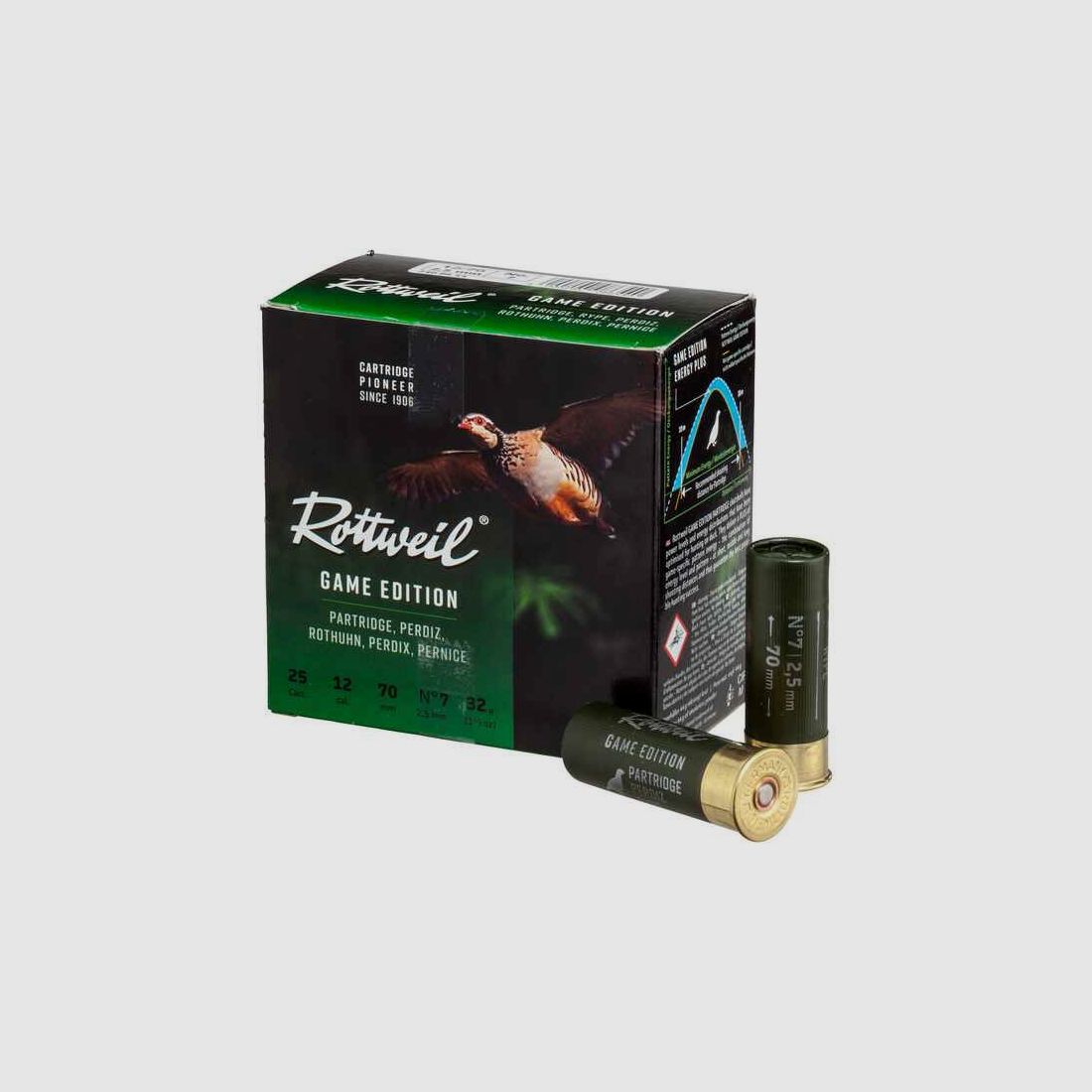 Rottweil 12/70 Game Edition Rebhuhn 2,5mm - 32g