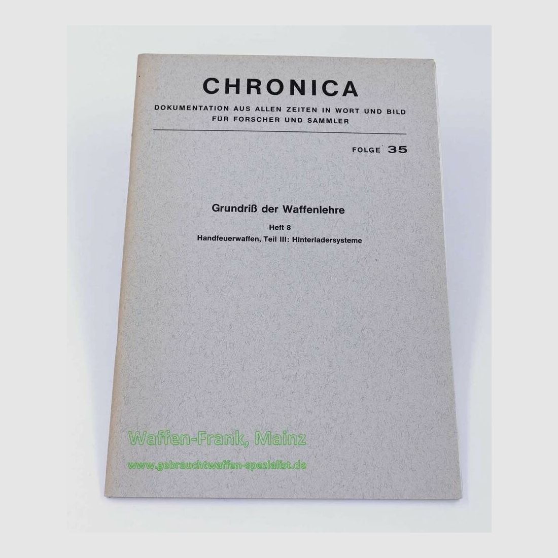 Publizistisches Archiv Pawlas Broschüre -Chronica-
