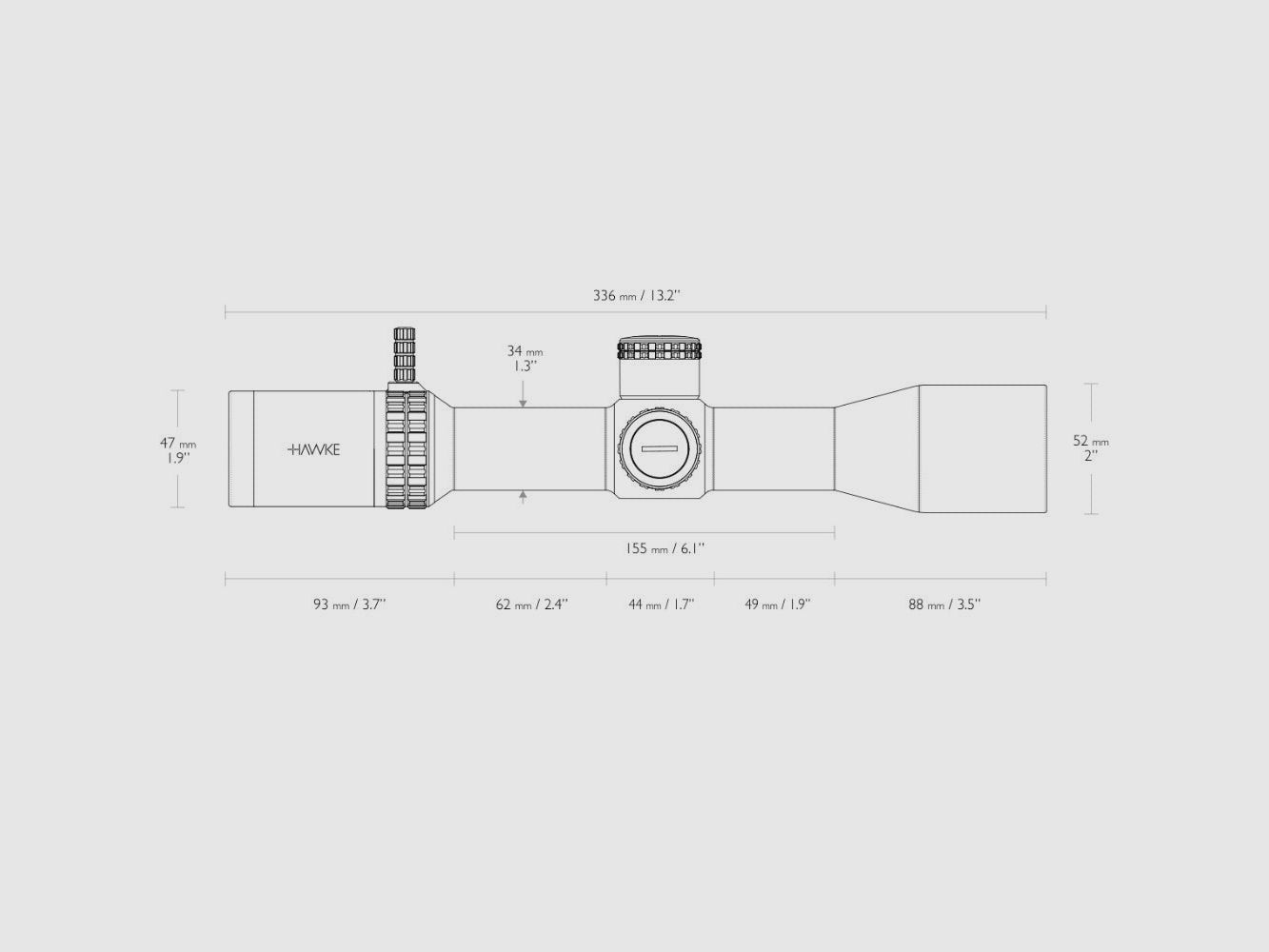 Hawke Vantage HD 34 FFP 3-15x44 / MIL PRO II, Bild 5 von 5