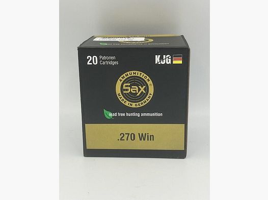 Sax Büchsenmunition .270 Win. KJG-SR 6.1g. / 96gr.