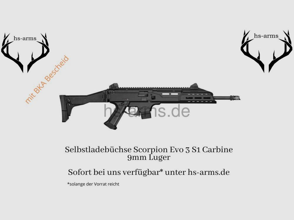 Ceská zbrojovka (CZ)	 Selbstladebüchse CZ Scorpion Evo 3