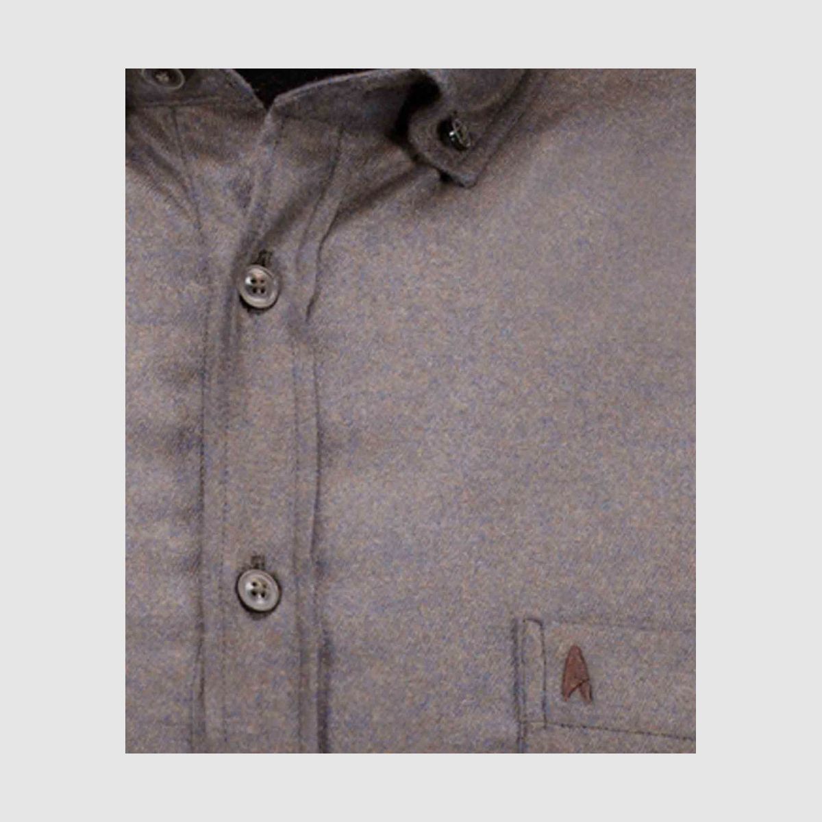 RAGMAN Uni Shirt Ceramica, Button-down Collar Dark Brown