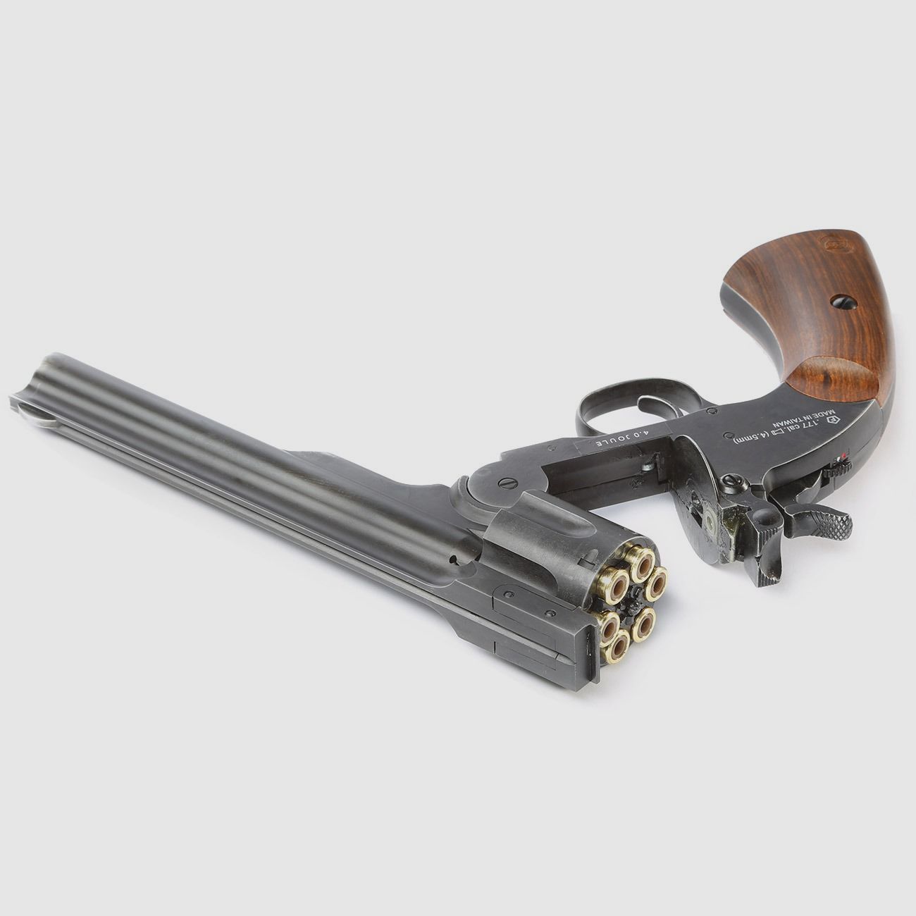 ASG Schofield 1877 6 Zoll CO2-Revolver Kal. 4,5 mm Diabolo + Stahl-BB - 4 Joule
