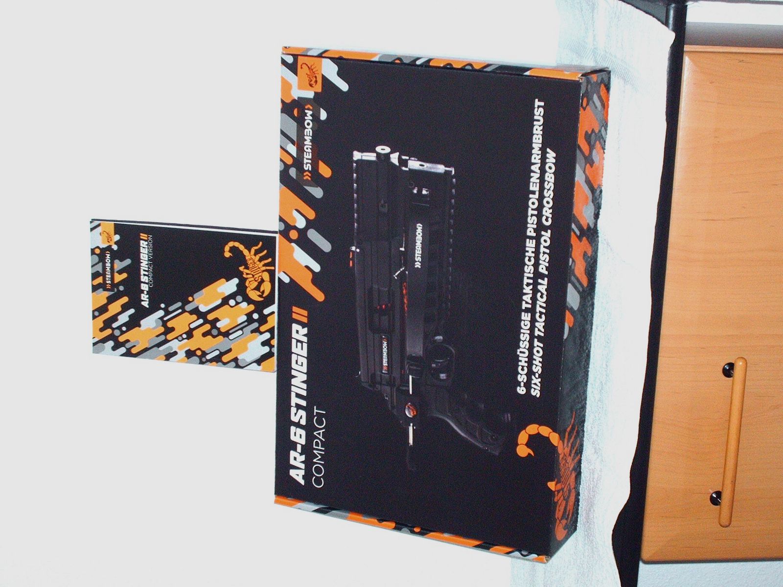Steambow AR6-Stinger II Compact z 35 lbs łukiem z likwidacji gospodarstwa domowego