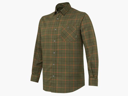 Beretta Hemd Jargo Stretch Green Pumpkin Check