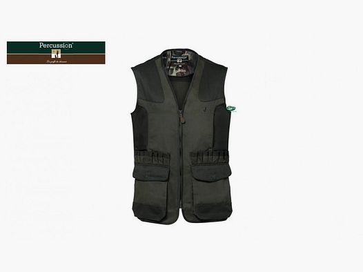 PERCUSSION Gilet Tradition grün mit Patronentaschen