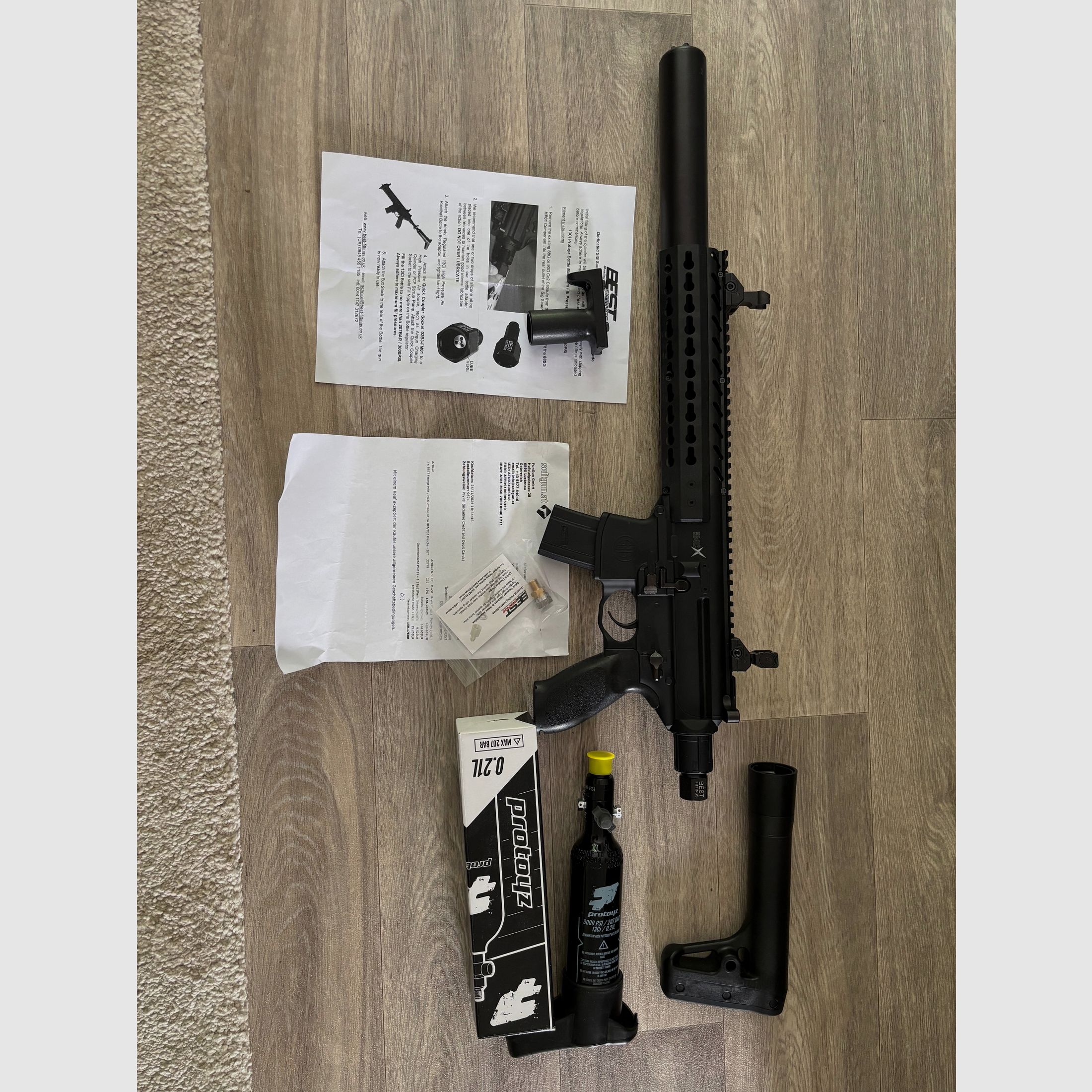 Sig Sauer MCX Pressluft / HPA / co2