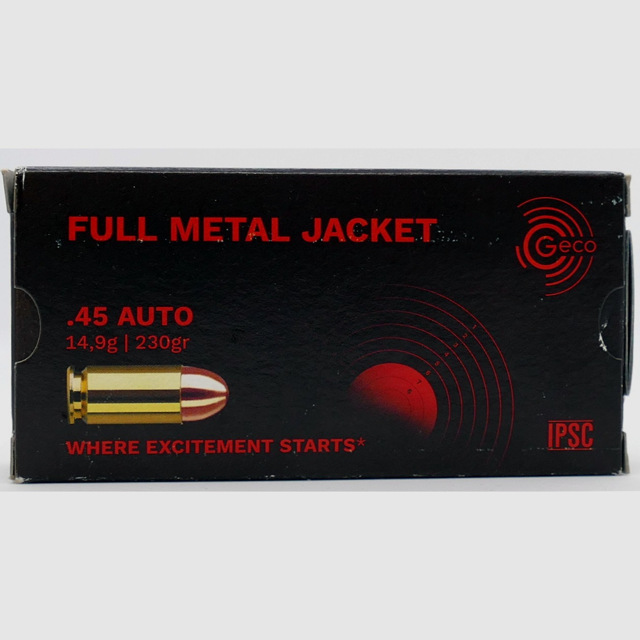 Geco .45 Auto VM 14.9g/230gr. Handgun Cartridges