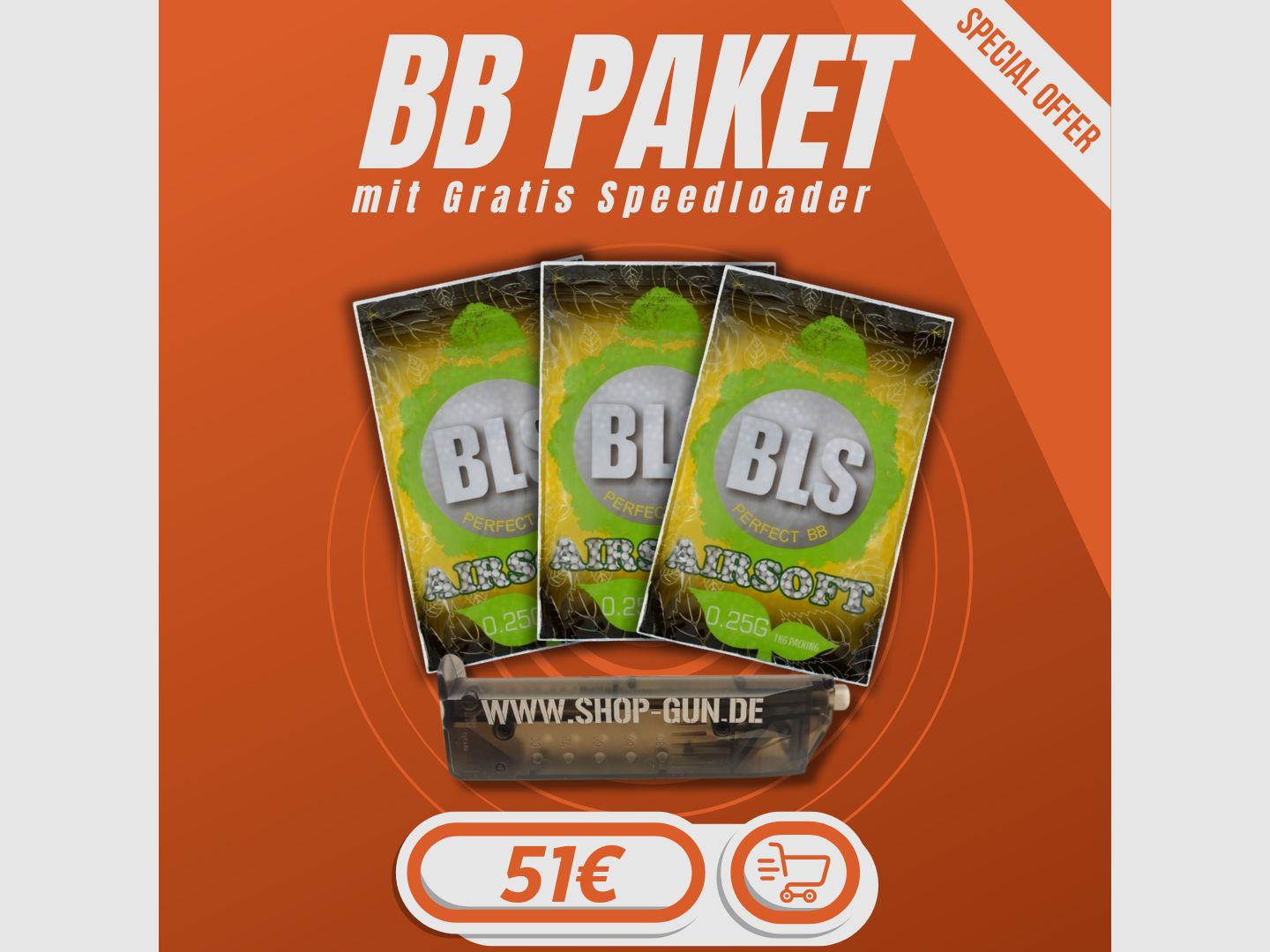 0.25g BLS BIO Sparpaket mit Speedloader