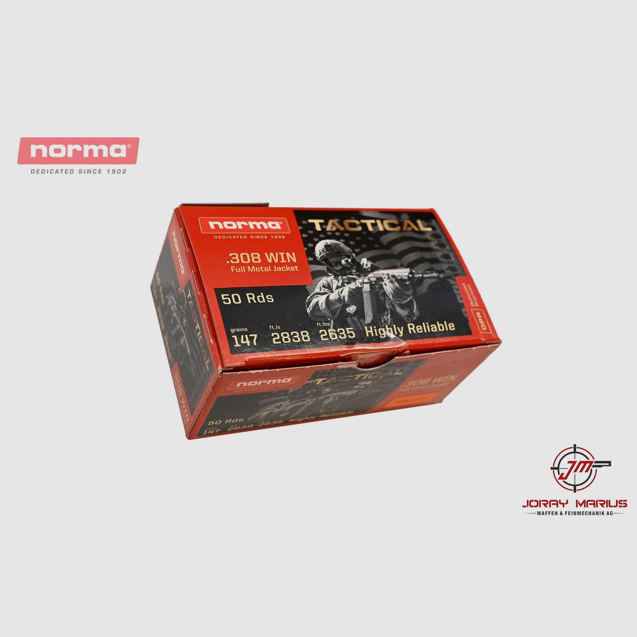 .308 Win Norma Tactical 147gr FMJ, Bild 1 von 2