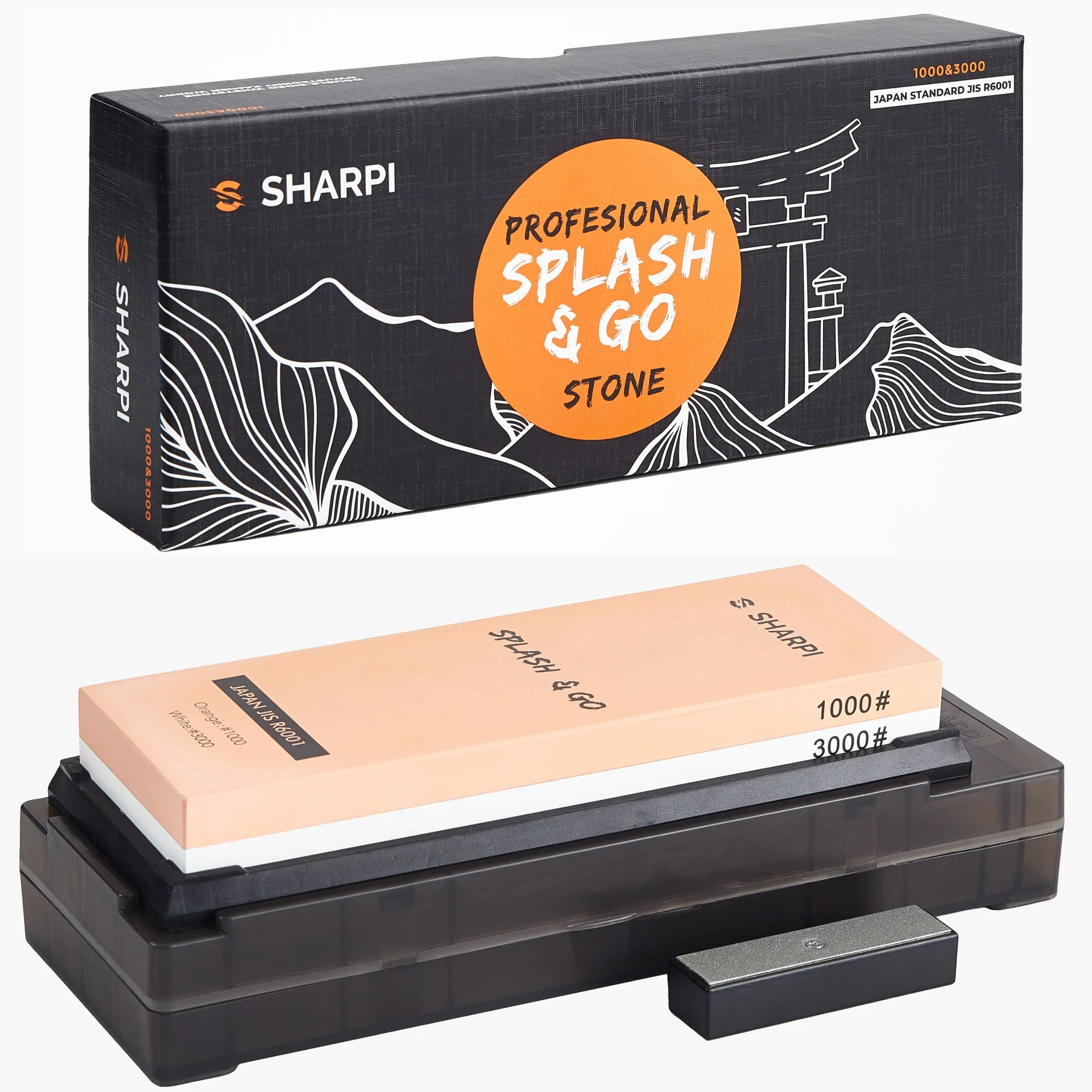 SHARPI SPLASH & GO 1000/3000 Wasserstein – zum Schärfen und Polieren von Messern