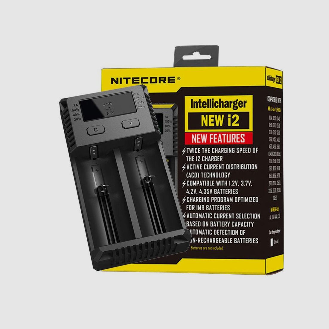 Nitecore Intellicharger New i2 Universal Ladegerät