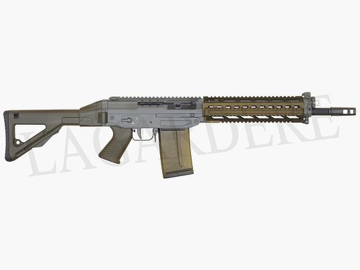 SAN SWISS ARMS SG 751 SAPR 11" GRÜN 4 RAILS (SEMI-AUTOMATISCHES STURMGEWEHR)