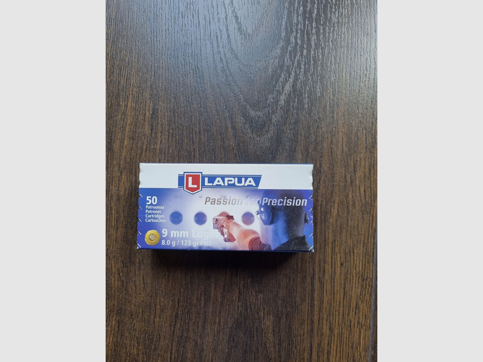 200 shots Lapua R381 / 9 x19 mm / 9 mm Luger / 8 g / 123 grain / FMJ optimal for Mauser P08