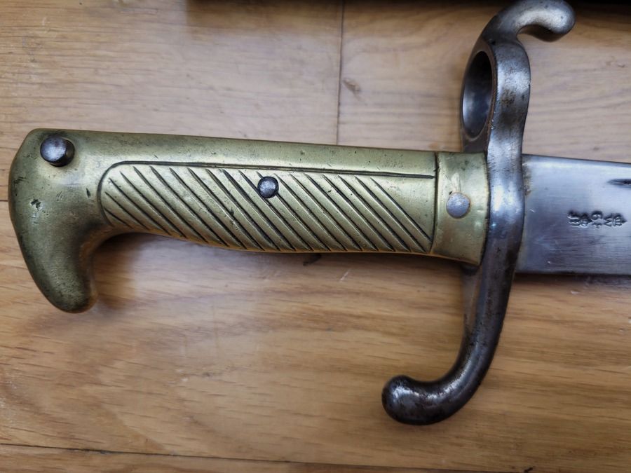 Bayonett des Fusiliers 1860 – Marineinfanterie Preußen – mit Nummer – W68 „Clauberg + Chevalier“ – TBE, Bild 8 von 17