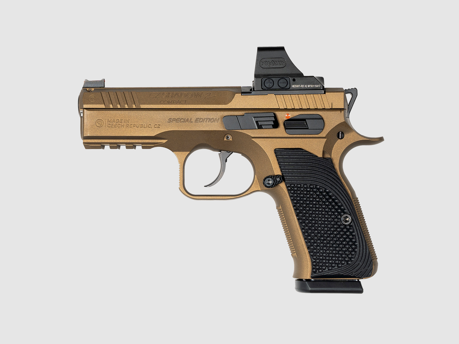 CZ Pistole Shadow 2 Compact 9 x 19 Bronze inkl Holosun, Bild 1 von 2