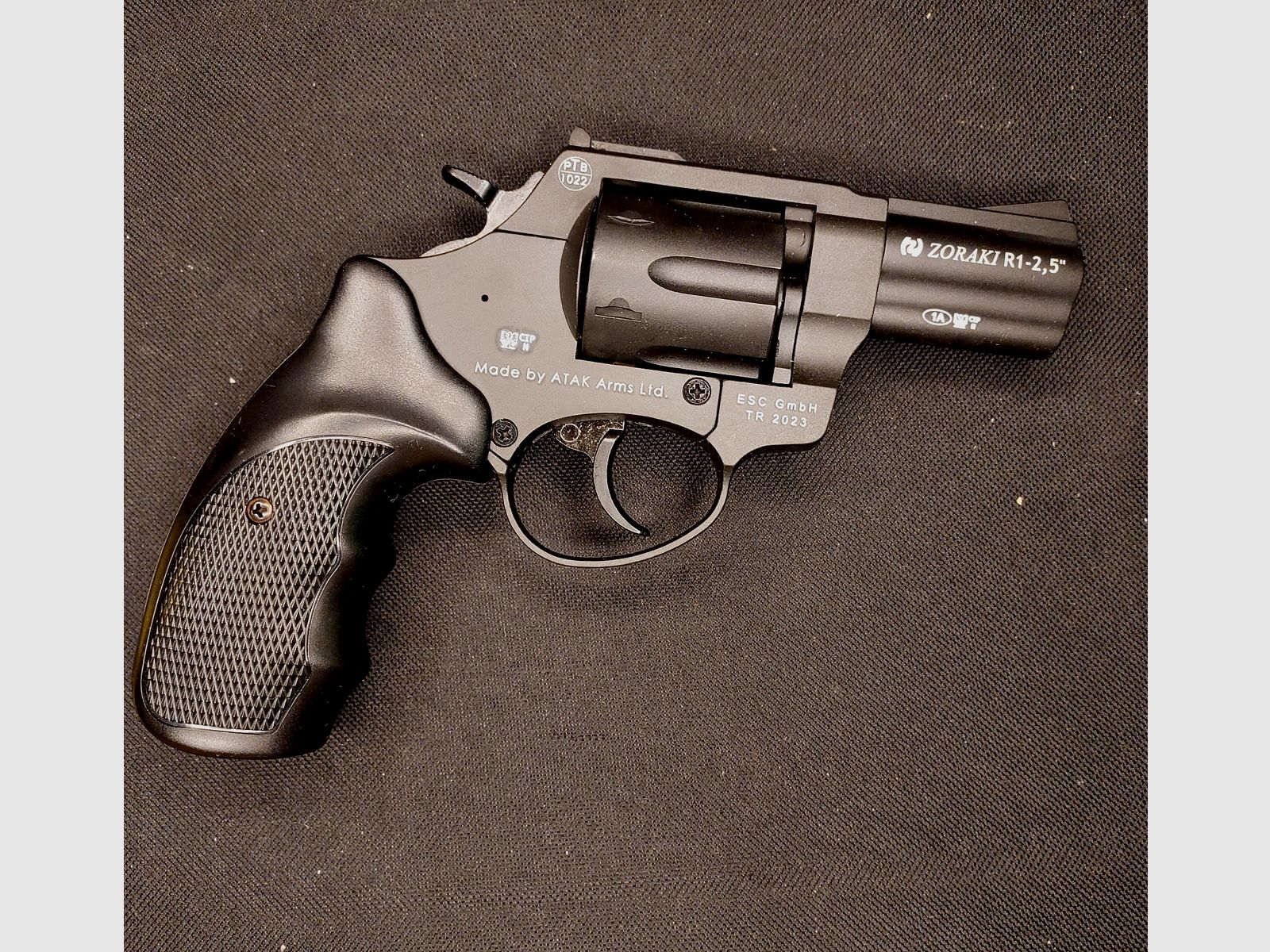 Zoraki R1 2,5 Zoll Revolver Kal. 9mm R.K. brüniert PTB 1022