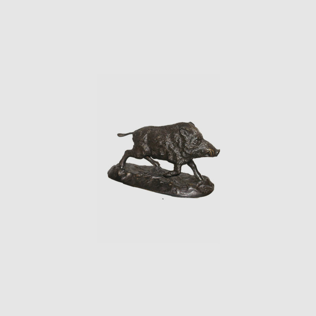 Lovergreen Bronzestatue Motiv laufender Keiler