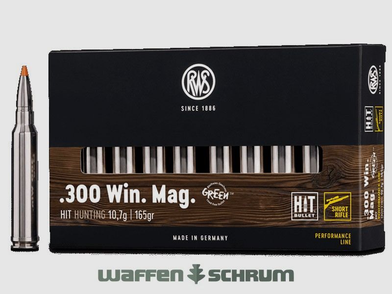 RWS HIT 10,7g - 165gr .300WinMag Short Rifle