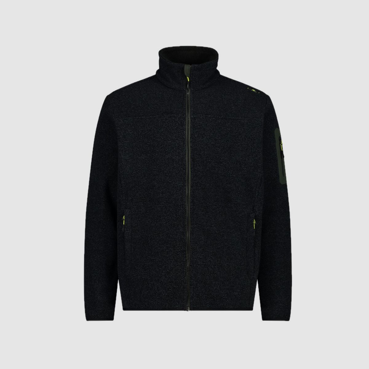 CMP Herren-Fleece Jacquard-Knit-Tech con motivo a rombi