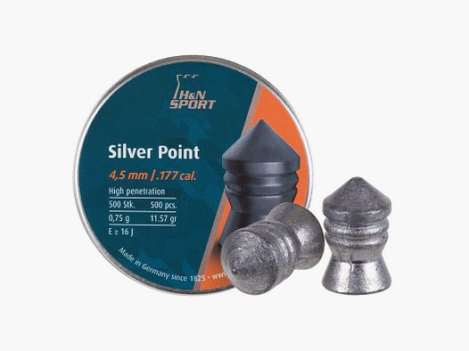 CAJA DE 400 PLOMBOS H&N SILVER POINT CAL. 4.5