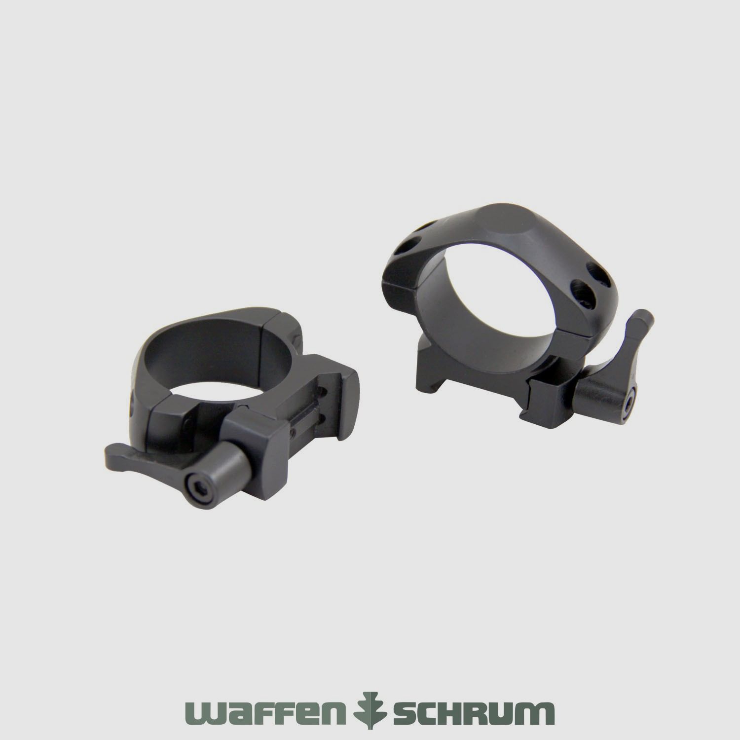 Schnellspannmontage für Weaver 30mm Ringe 2-teilig D=30mm Ringe - BH=4,5mm - Schnellverschluss