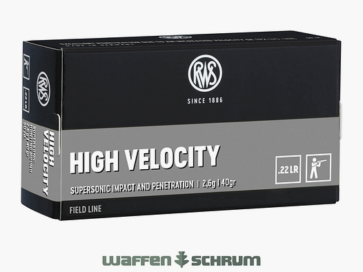 RWS High Velocity 2,6g - 40gr. .22lr