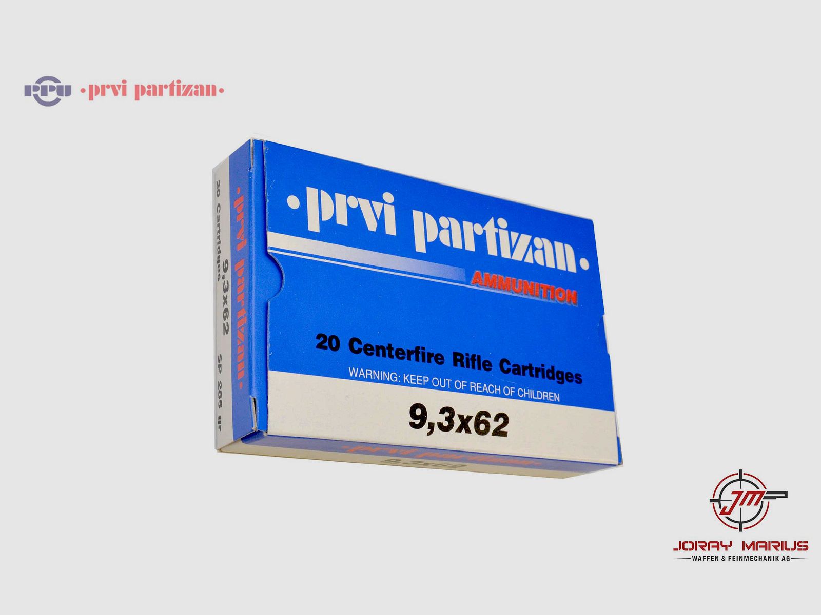 9.3×62 PRVI Partizan 18.5g 285gr SP